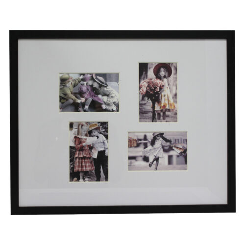Four-opening 6×4 Black Box Frame Black box frame with four 6×4 photo openings