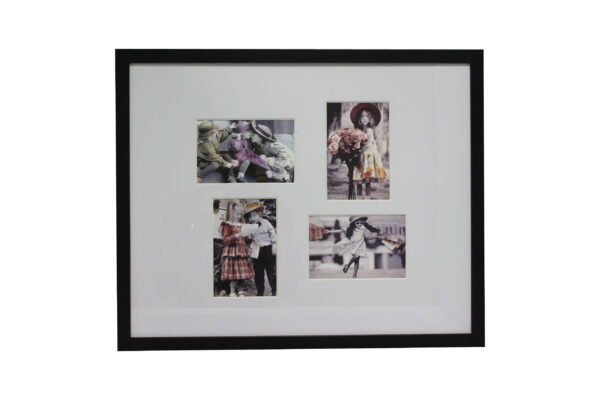 Four-opening 6×4 Black Box Frame Black box frame with four 6×4 photo openings