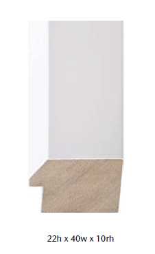 White Bevel Frame-3194WH
