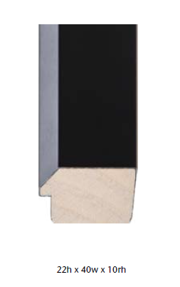 Black Frame with 3 Portrait Windows