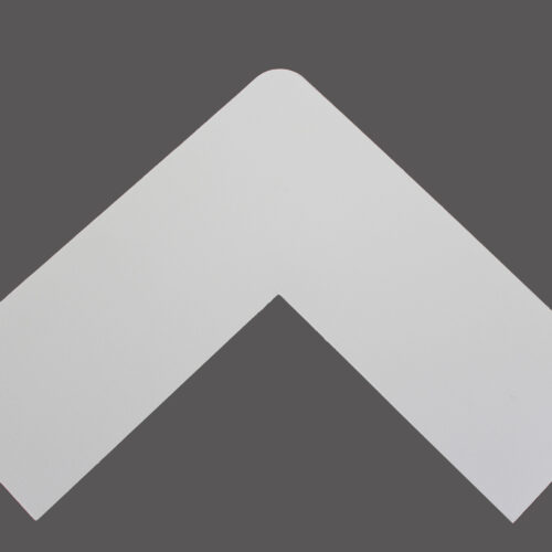 Acid Free Glacier White mat board corner sample