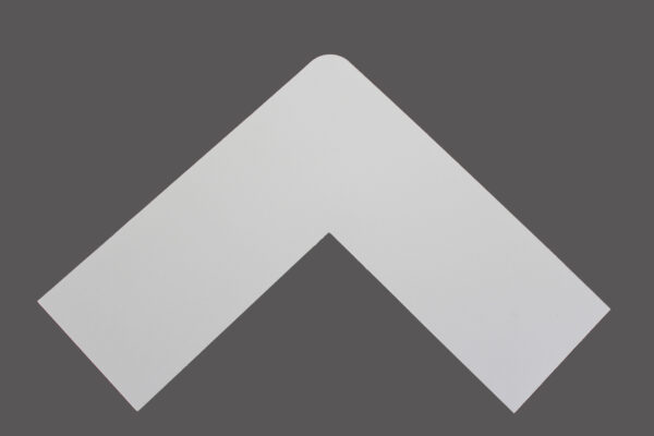 Acid Free Glacier White mat board corner sample