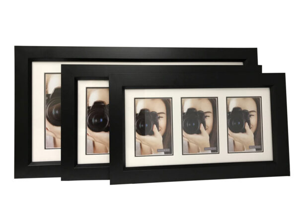Black Frame with 3 Portrait Windows