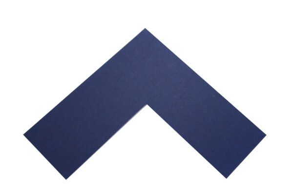 Acid Free Ocean Blue mat board corner sample