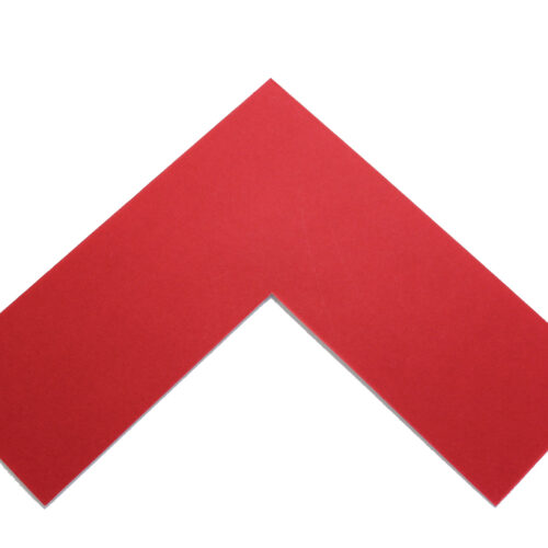 Acid Free Football Red Mat Board Acid Free Football Red mat board corner sample