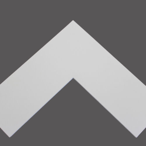 Acid Free China White mat board corner sample