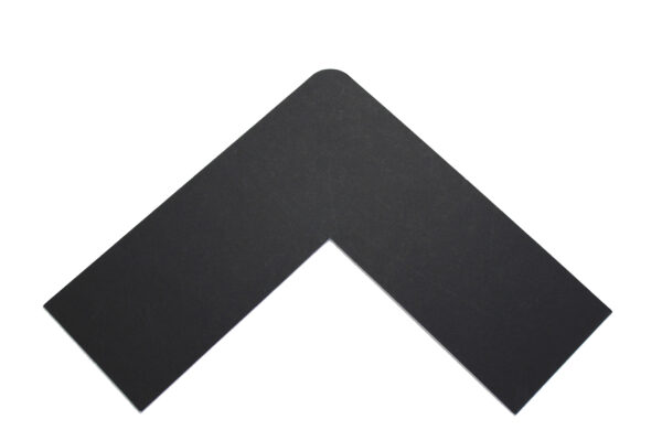 Acid Free Black mat board corner sample