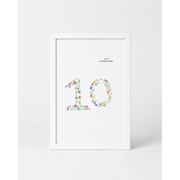 Small portrait white box frame