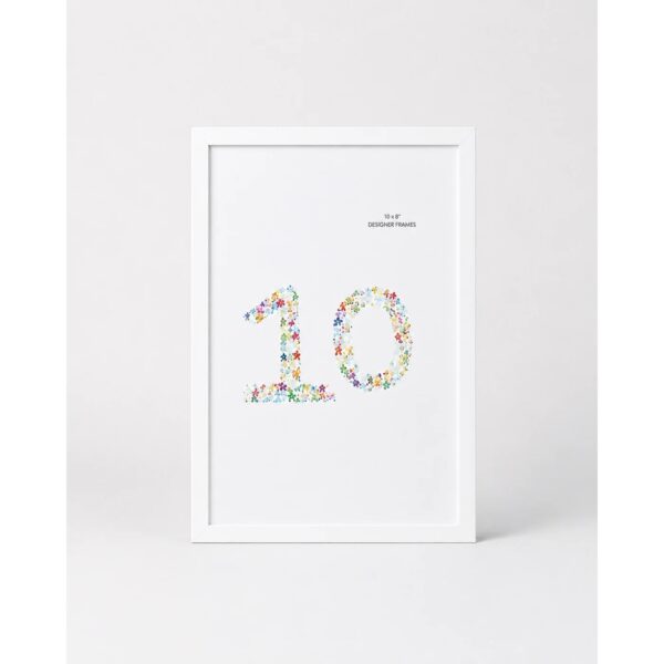 Large portrait white box frame