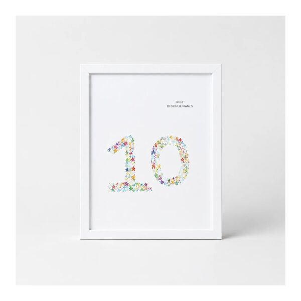 Square white box frame