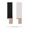 Black and white box frame profile comparison Black and white box frame moulding profile comparison