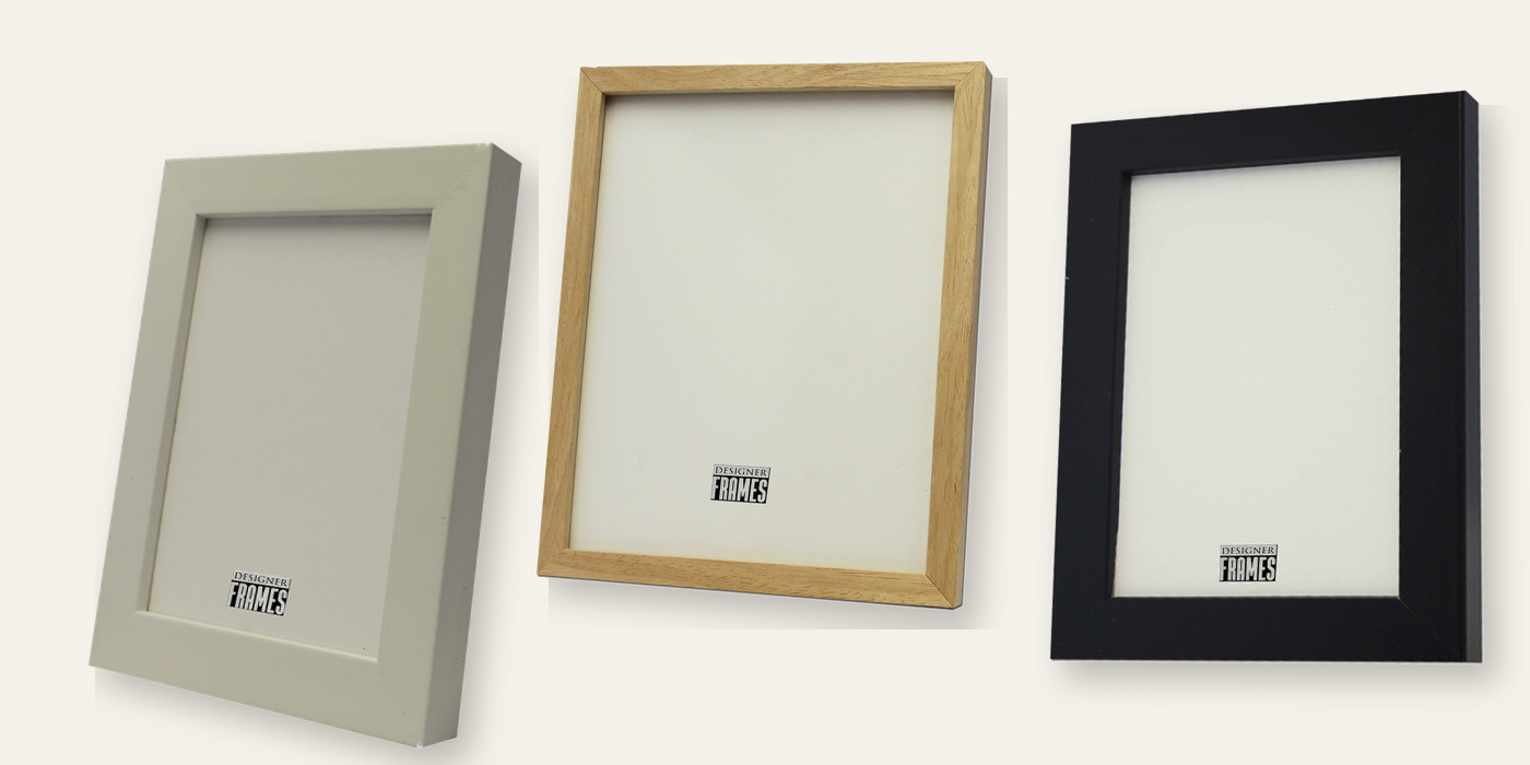 Black, white and natural custom framing options